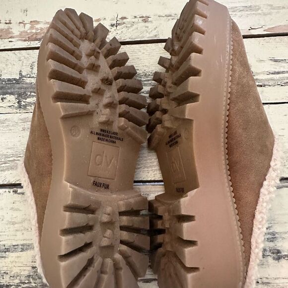 Dolce Vita Ladie Womens Faux Suede Cushioned Footbed Mules - Picture 4 of 5